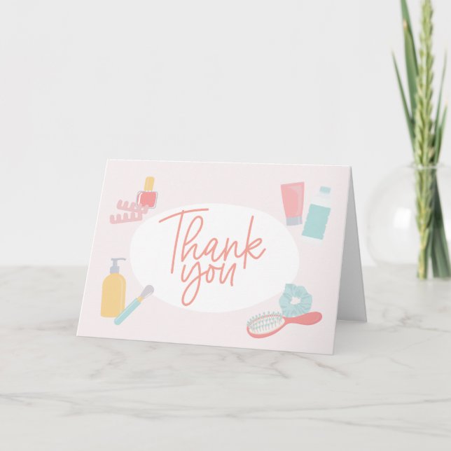 Carte de conception de script de Merci sur le thèm (Devant)