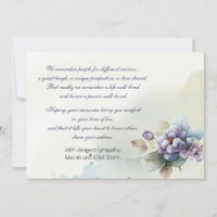 Carte de condence Nosegay Aquarelle