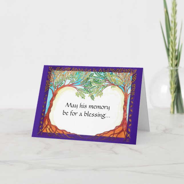 Carte de condoléance pour un homme (Devant)