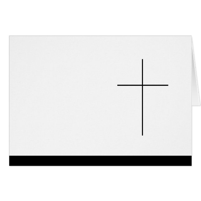 Carte de condoléances (Devant horizontal)