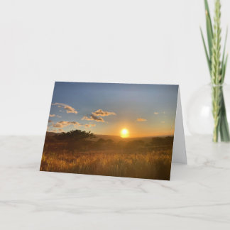 carte de condoléances au coucher du soleil