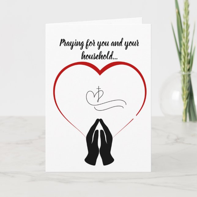 Carte de condoléances chrétienne (Devant)