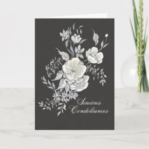 Carte de Condoléances de l’Anémone Blanche