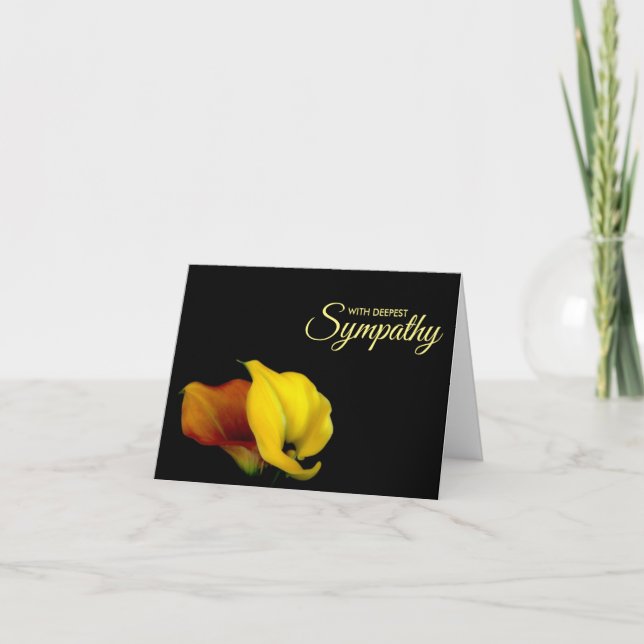 Carte de condoléances de sympathie la plus profond (Devant)