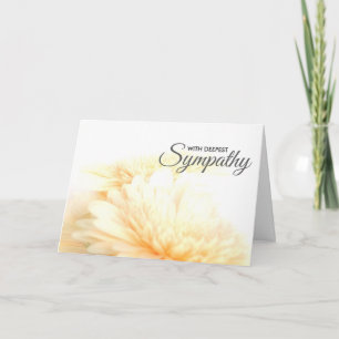 Carte de condoléances de sympathie la plus profond