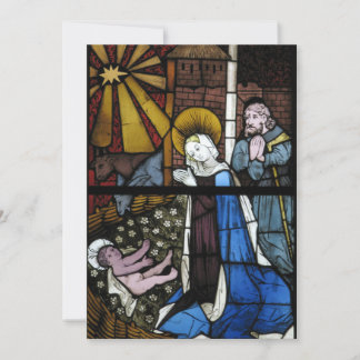 Carte de condoléances Panneau de verre Nativité