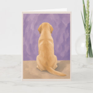 Carte de condoléances pour animal de compagnie Lab