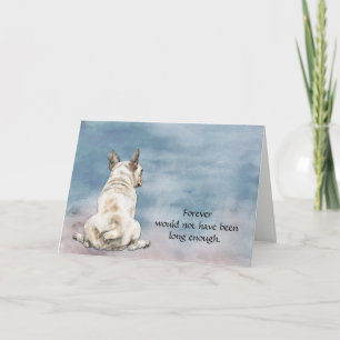 Carte de condoléances pour Bouledogue Français Bla