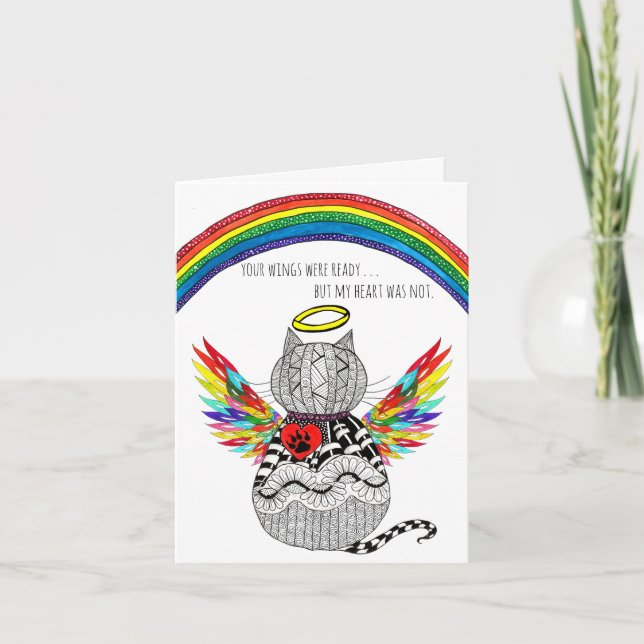 Carte de condoléances pour la perte de votre chat (Devant)