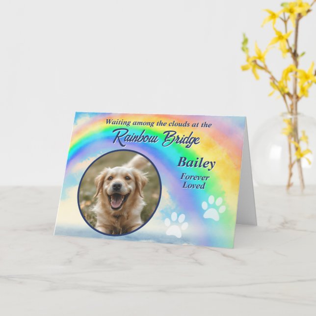 Carte de condoléances pour perte d'animal de compa (Fleur jaune)
