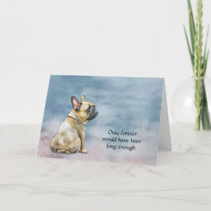 Carte de condoléances Tan French Bulldog
