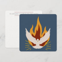 Carte de confirmation - Carré plat