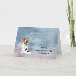 Carte de confirmation de chien de Papillon