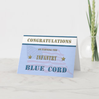 Carte de congratulation bleue