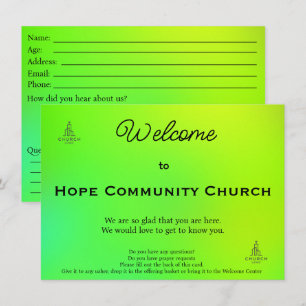 Carte de connexion de l'église Radiant Life