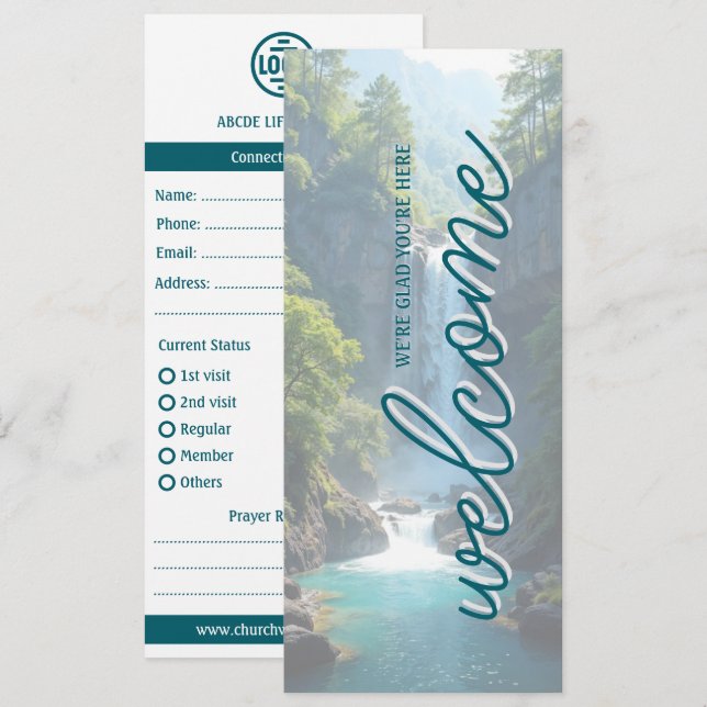 Carte de connexion de l'église Wild & Welcome (Devant / Derrière)