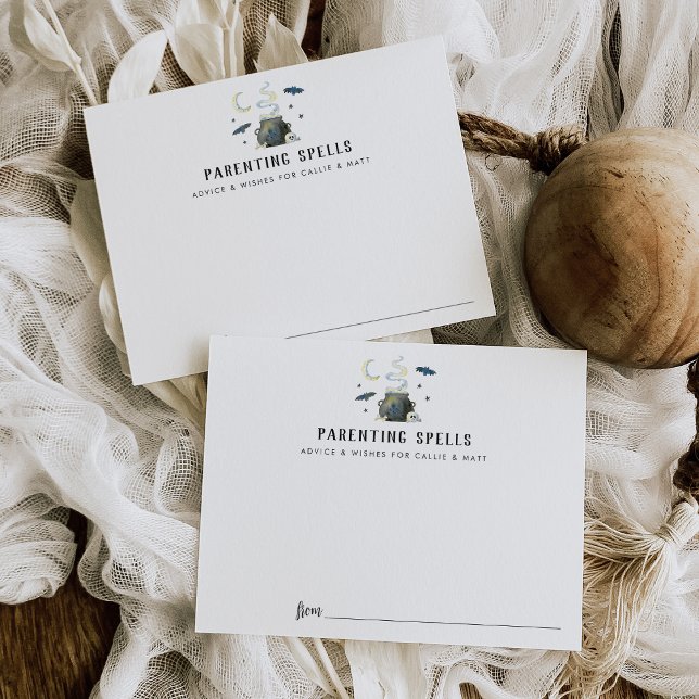 Carte de conseil Baby shower d'Halloween (Créateur téléchargé)