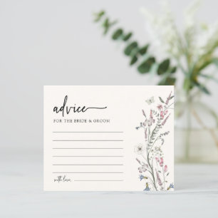 Carte de conseil de mariage élégant