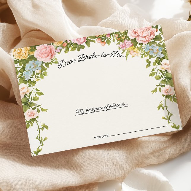 Carte de conseil en Fête des mariées florale Whims (Créateur téléchargé)