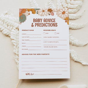 Carte de conseil et de prédictions super pour bébé