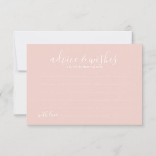 Carte de conseil et de souhaits Mariage de script