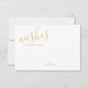 Carte de conseil et de souhaits pour Mariage de sc