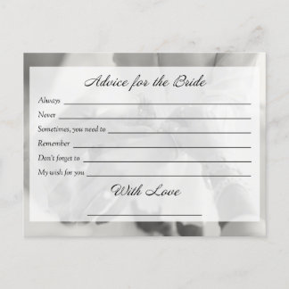 Carte de conseil nuptiale