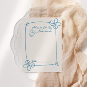 Carte de conseil pour bébé avec cadre de mâchoire 