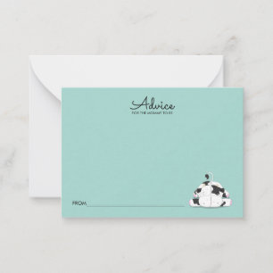 Carte de conseil pour le Baby shower de petite vac