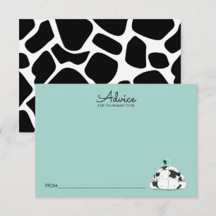 Carte de conseil pour le Baby shower de petite vac