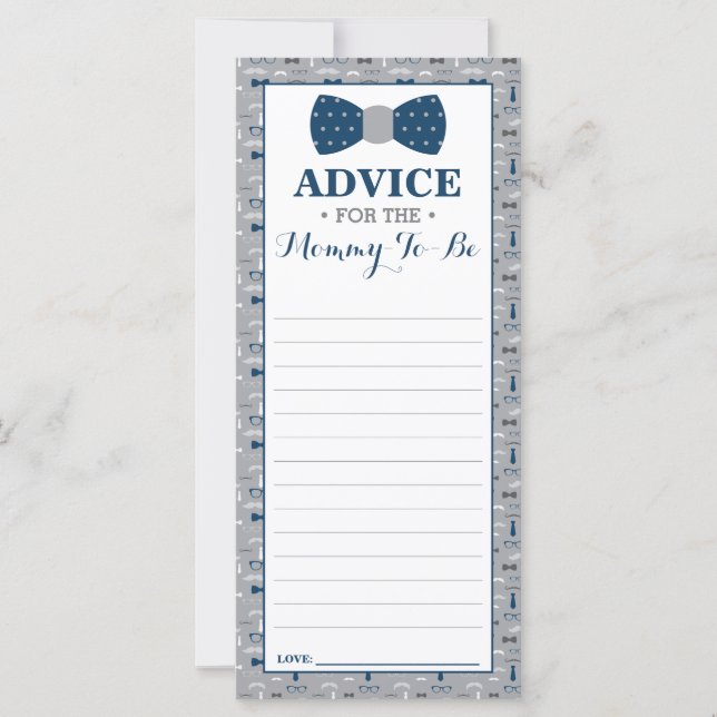 Carte de conseil pour Maman-To-Be, Petit Baby show (Devant)