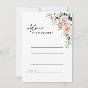 Carte de conseil pour Mariage blanc flou