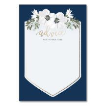 Carte de conseil pour mariée d'or