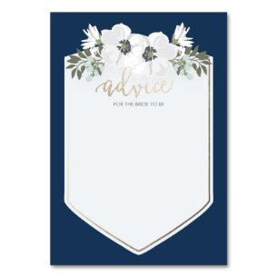 Carte de conseil pour mariée d'or