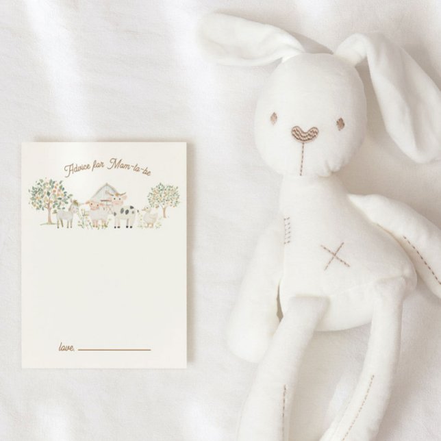 Carte de conseil sur le Baby shower de la coutume  (Créateur téléchargé)