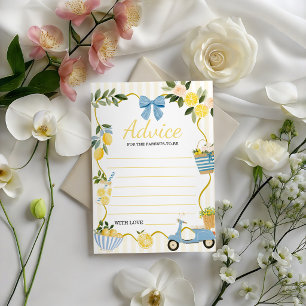 Carte de conseils Ciao Baby Lemon Shower