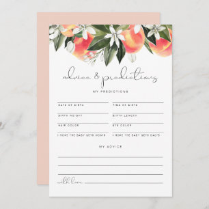 Carte de conseils et de prédictions pour bébé SAVA