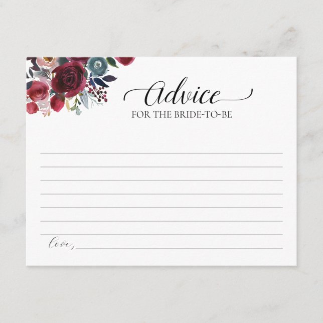 Carte de conseils floraux de Bourgogne pour la fut (Devant)