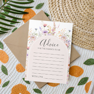 Carte de conseils pour Baby Shower Little Wildflow