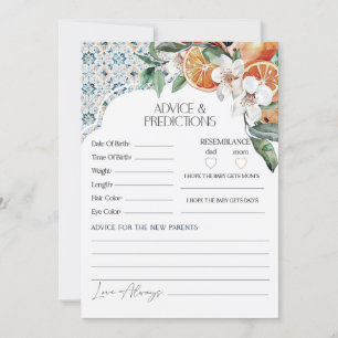 Carte de conseils pour bébé en carrelage toscan it