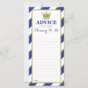 Carte de conseils pour future maman, Baby Shower,