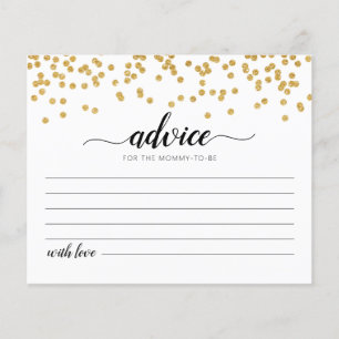 Carte de conseils pour la future maman pour la fêt