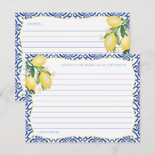 Carte de conseils pour maman pour une Baby Shower 