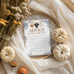 Carte de conseils Spooky Boo pour les parents