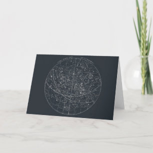 Carte de constellation vintage