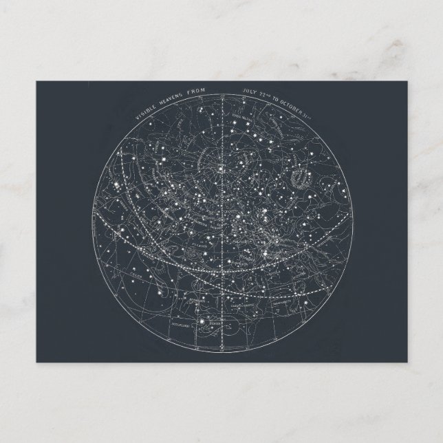 Carte de constellation vintage (Devant)