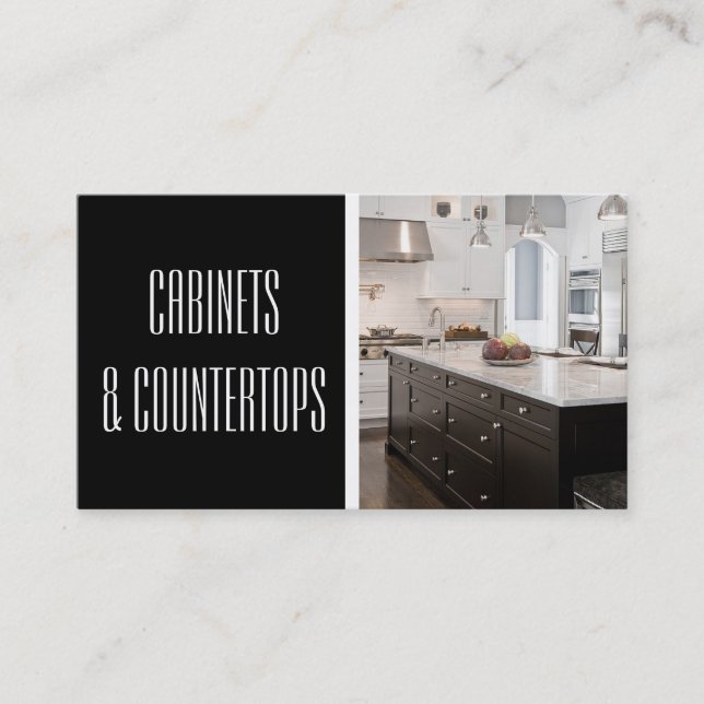 Carte de construction des CABINETS et des COMPTOIR (Devant)