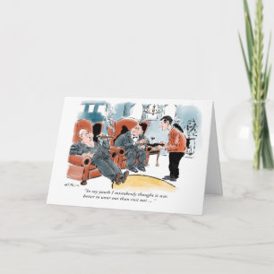 Carte de conversation d'anniversaire de la vieille