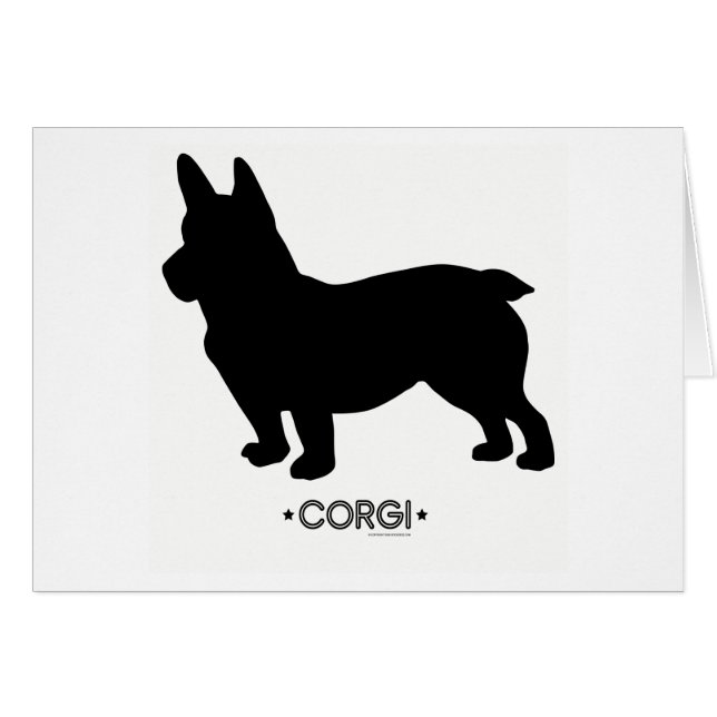 Carte de corgi (Devant horizontal)