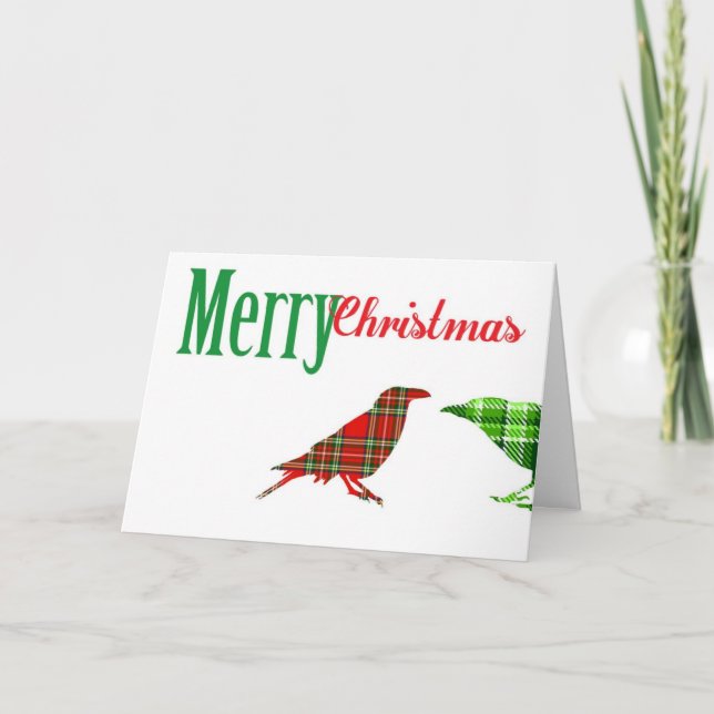 Carte de corneille de Noël (Devant)